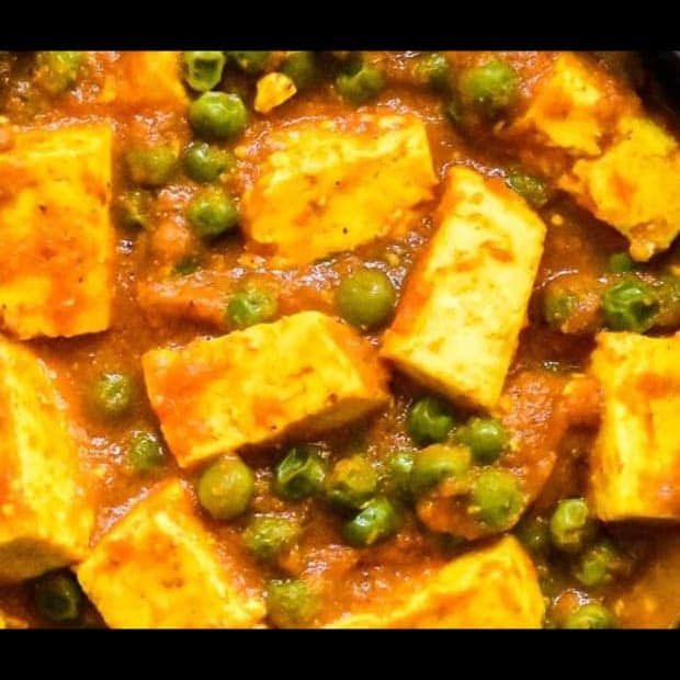 Matar Paneer - Creamy Peas and Cottage Cheese Curry
